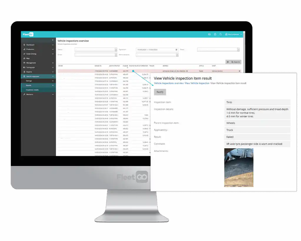 Vehicle-inspection-app-interface