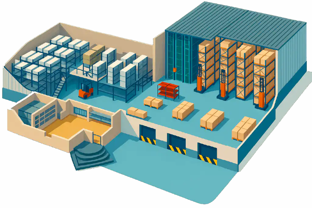 Warehouse management warehouse structure